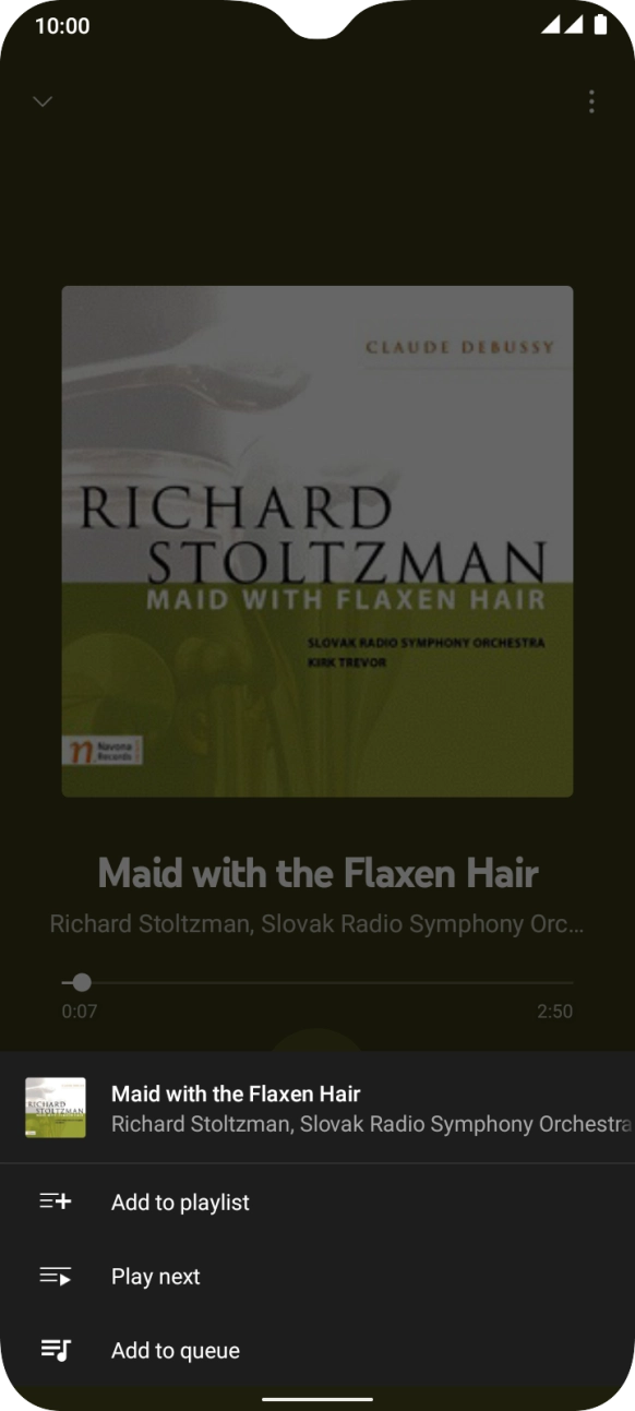 Press Add to playlist.