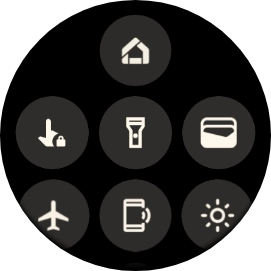 Press the flight mode icon to turn the function on or off.