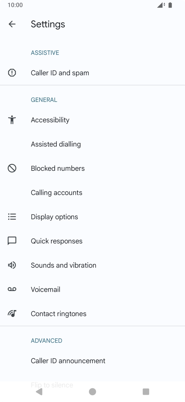 Press Calling accounts. Press Calling accounts.