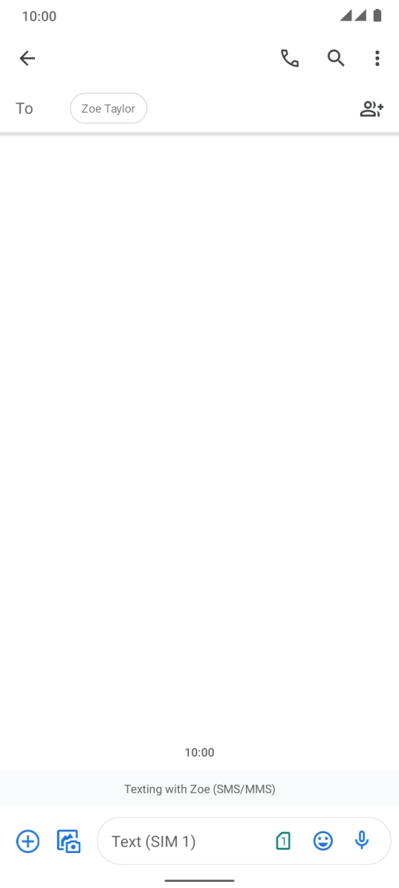 Press the SIM icon. Press the SIM icon.