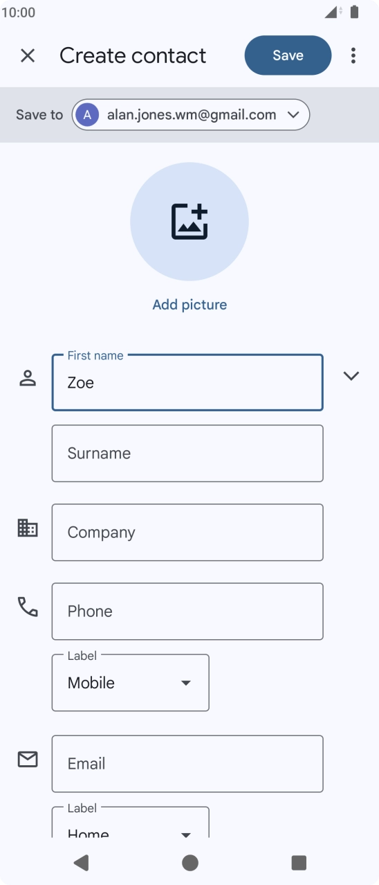 Press Surname and key in the required last name. Press Surname and key in the required last name.