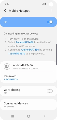 Press the Home key to return to the home screen.