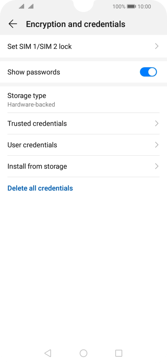 Press Set ‹SIM› lock.