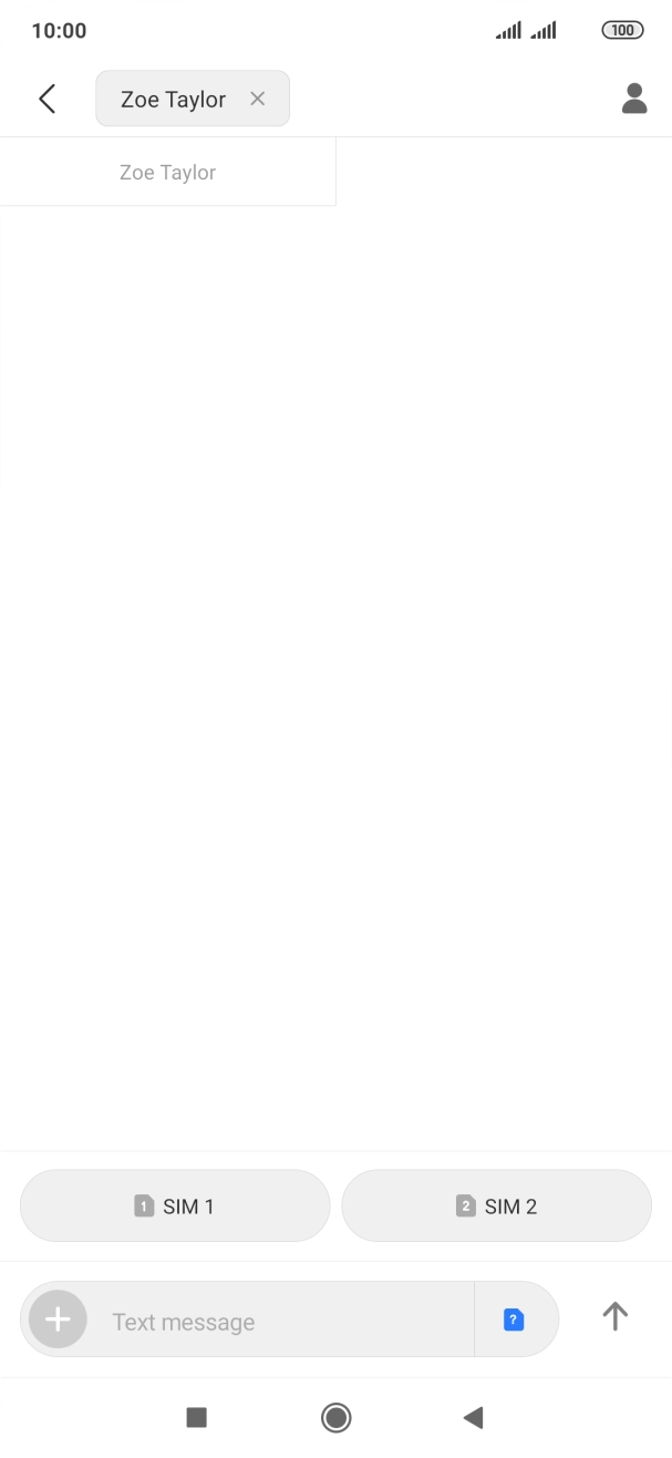 Press the required SIM.