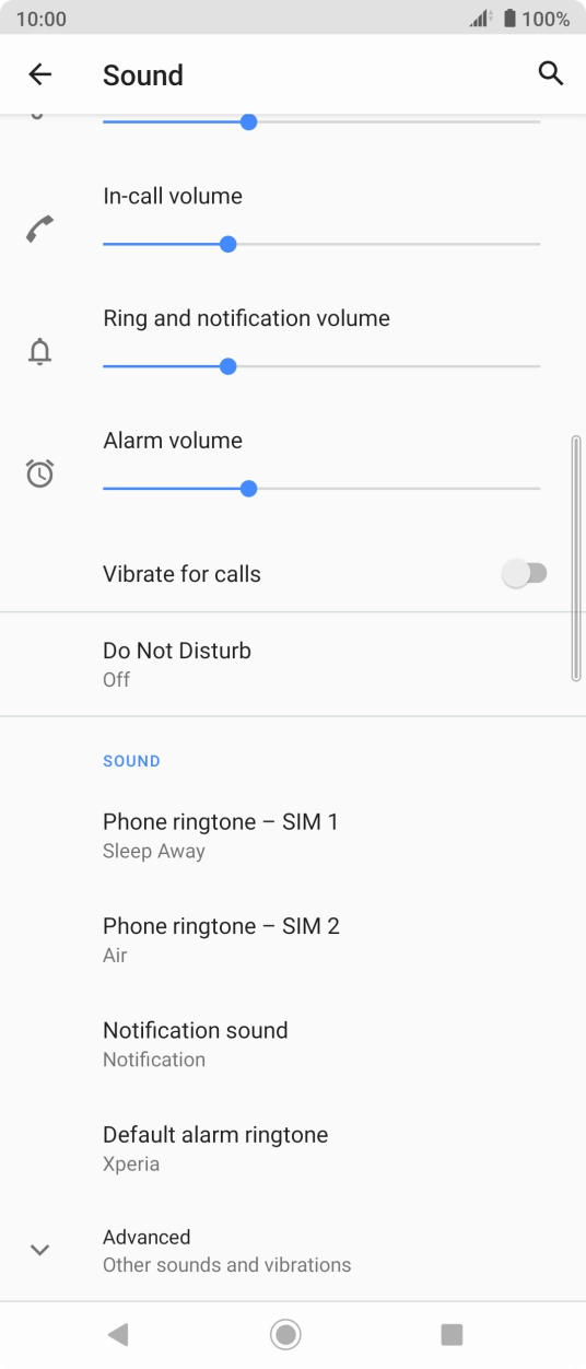 Press the Home key to return to the home screen.