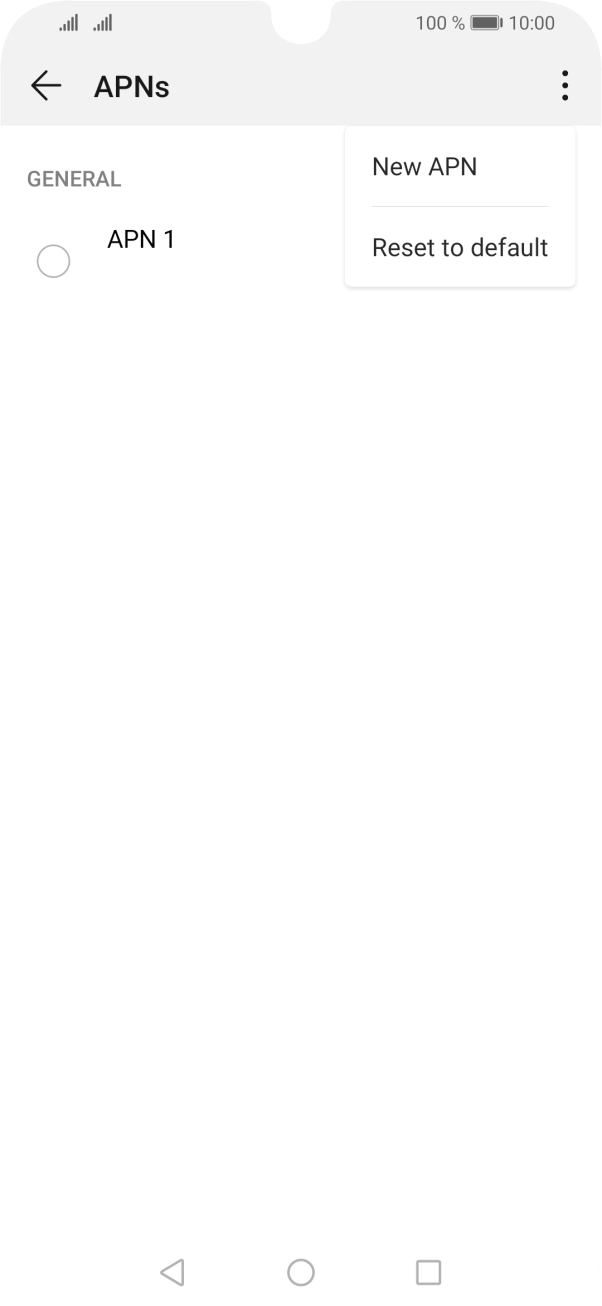 Press New APN. Press New APN.