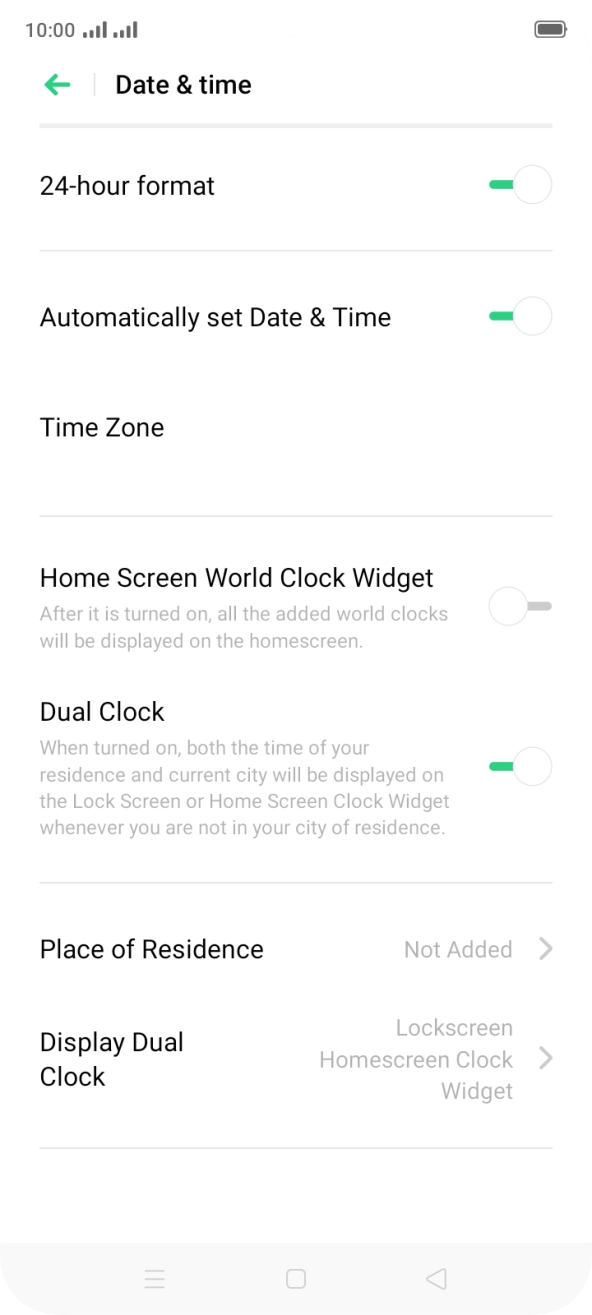 Press the Home key to return to the home screen.