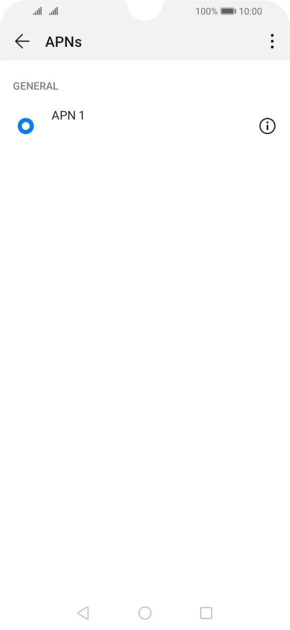 Press the menu icon.