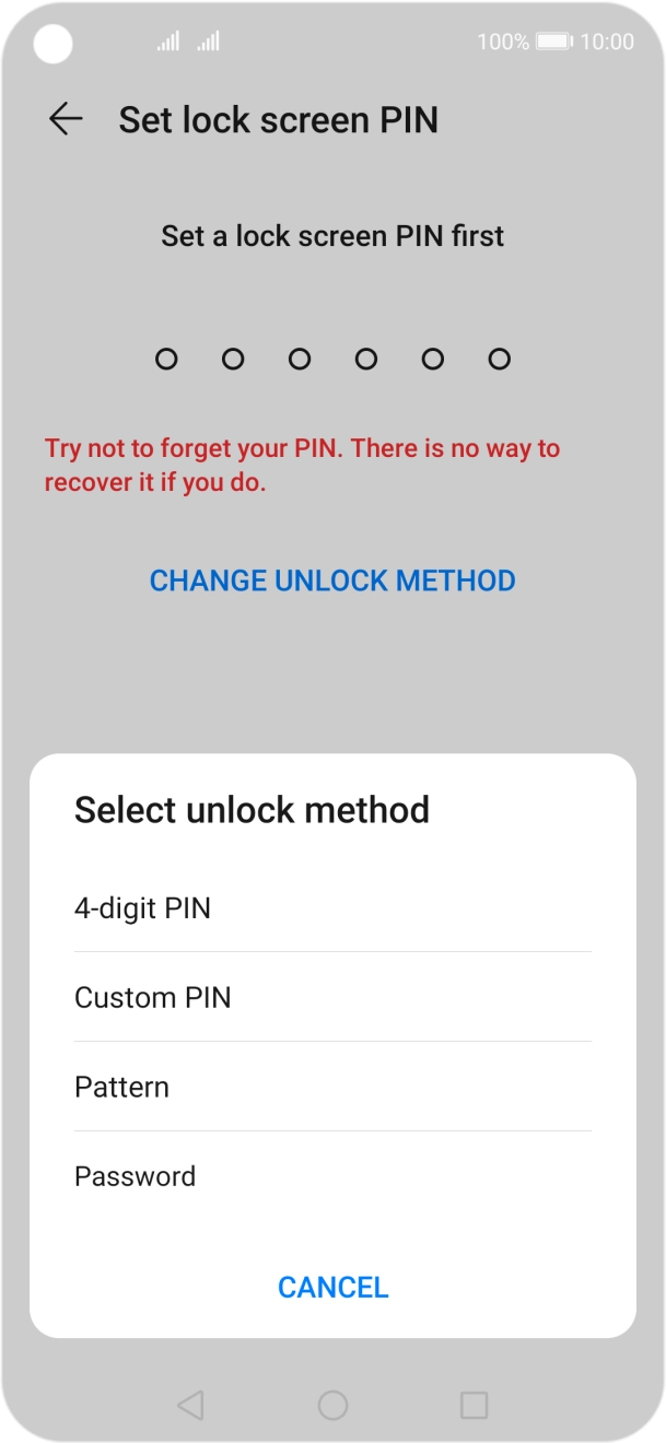 Press the required phone lock code and follow the instructions on the screen to create an additional phone lock code. Press the required phone lock code and follow the instructions on the screen to create an additional phone lock code.