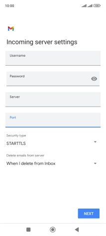 Press the drop down list below 'Security type'.