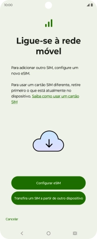 Prima Configurar eSIM.