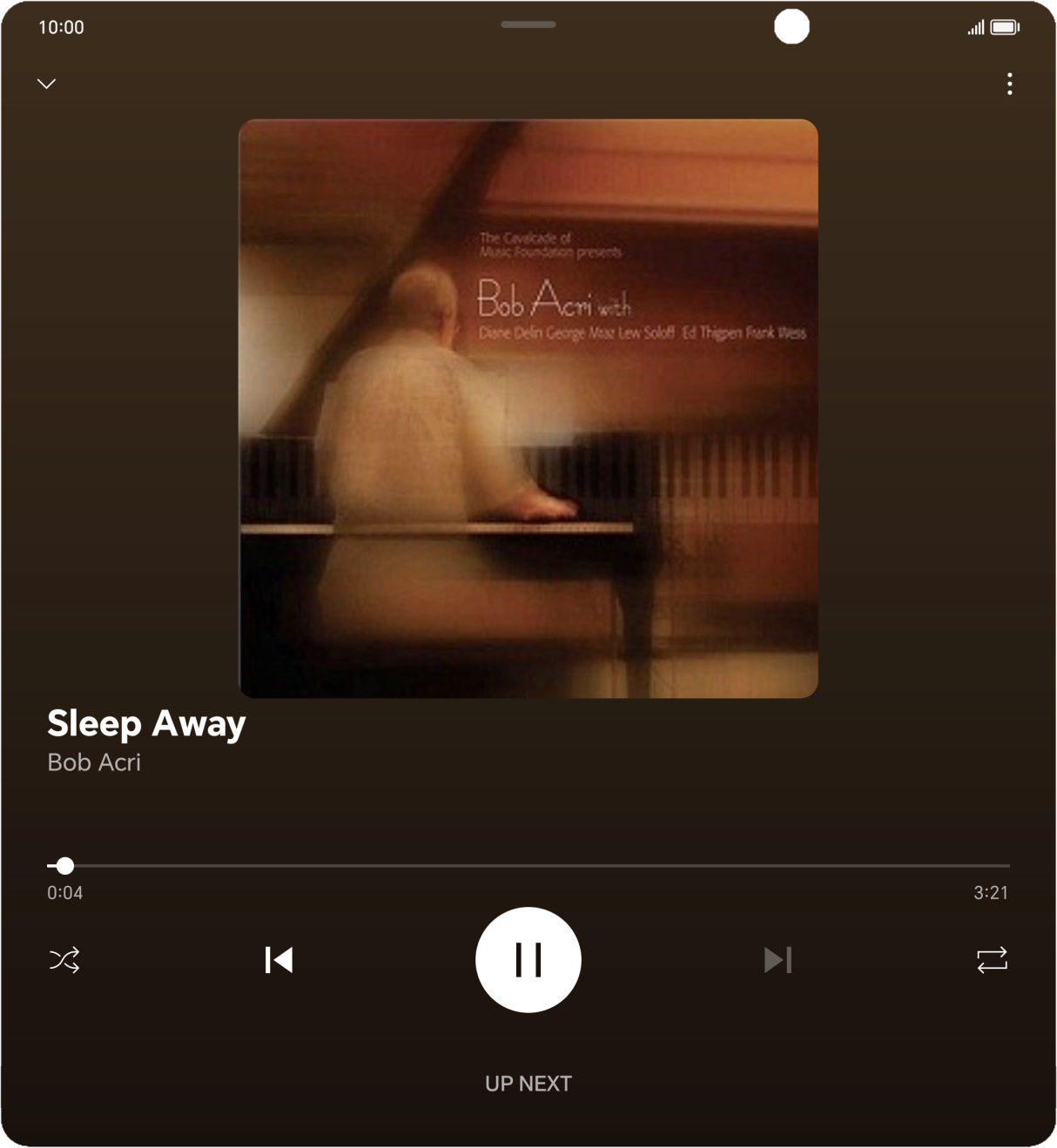 Press arrow right to go to the next audio file.
