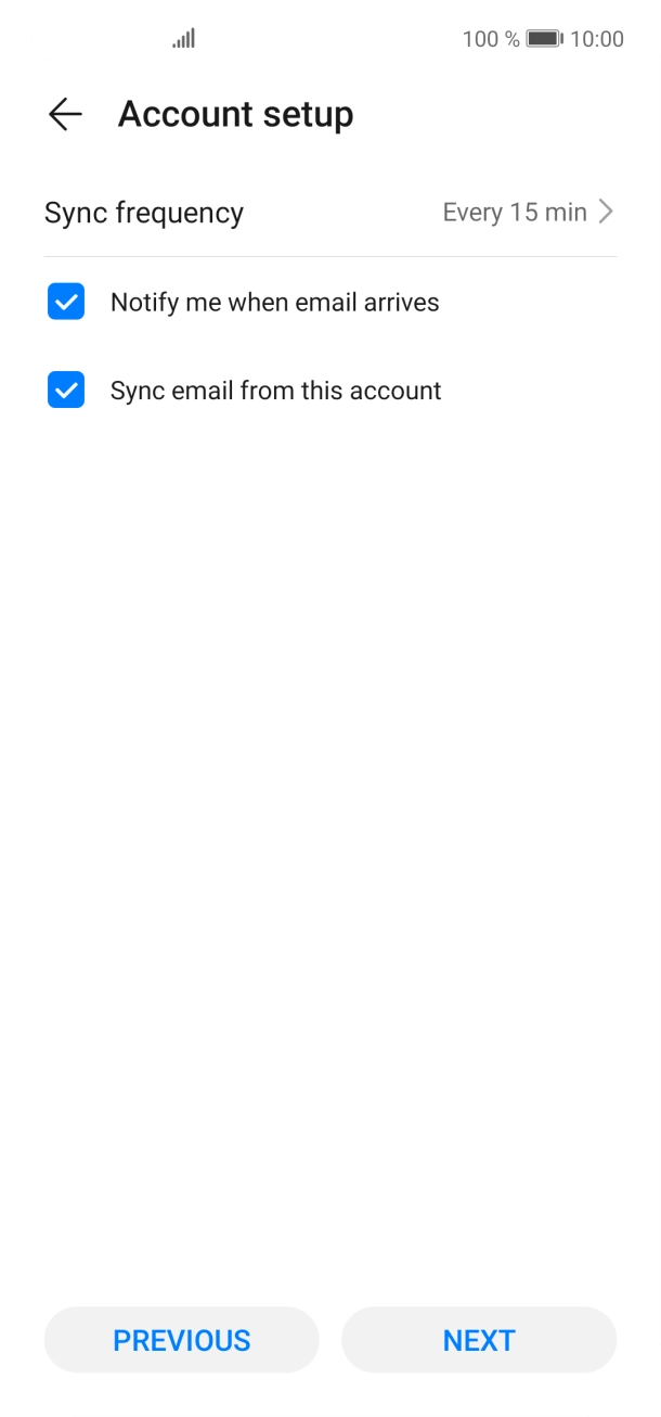 Press Sync frequency. Press Sync frequency.