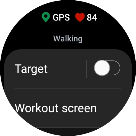Press the indicator next to 'Target' to turn on the function.