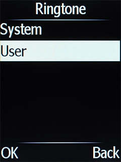 Select User and go to the required folder.