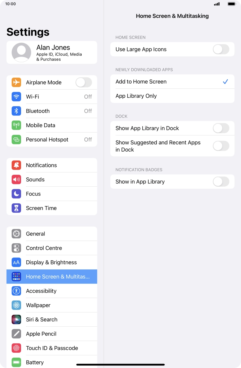 To add new downloaded apps to both the home screen and App Library, press Add to Home Screen.