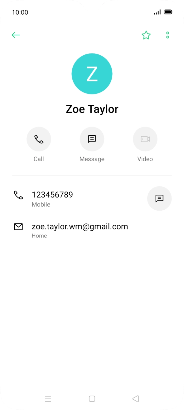 Press the call icon next to the required number.
