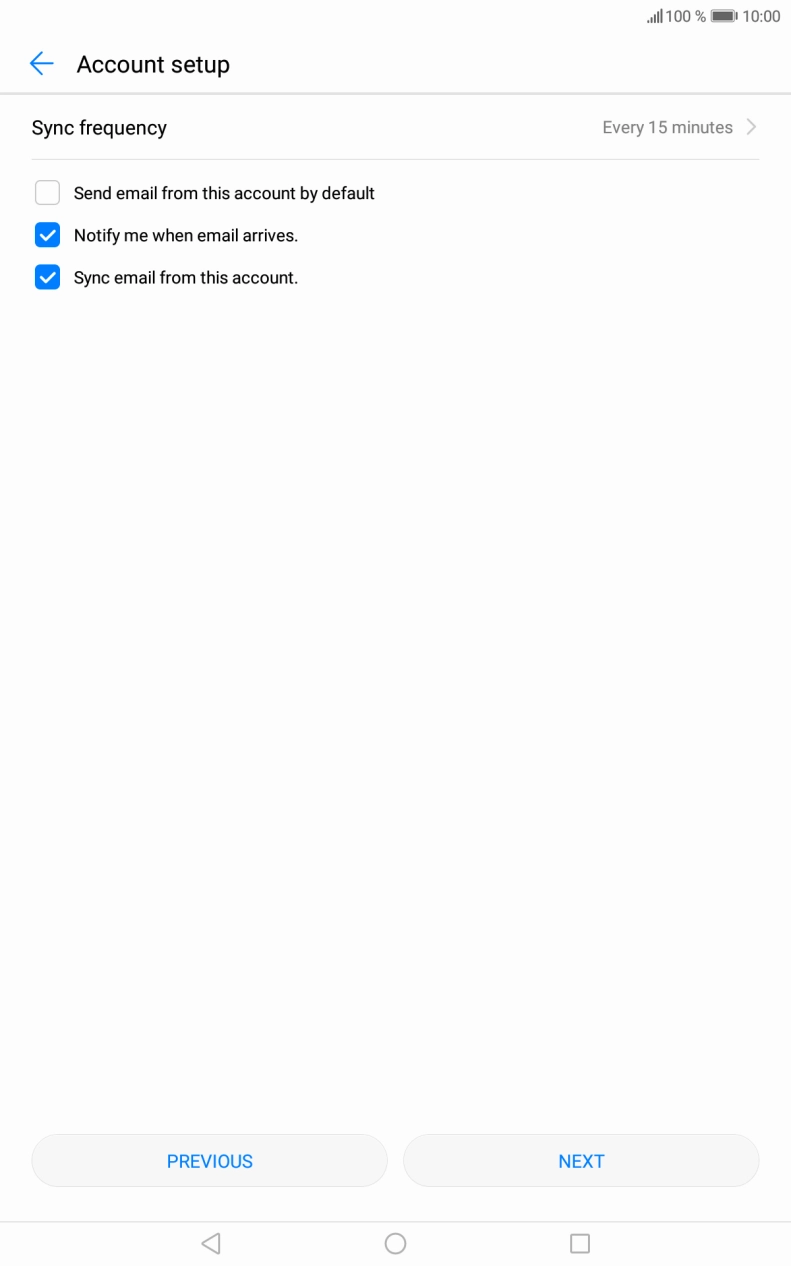 Press Sync frequency. Press Sync frequency.