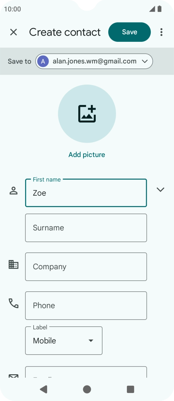 Press Surname and key in the required last name. Press Surname and key in the required last name.