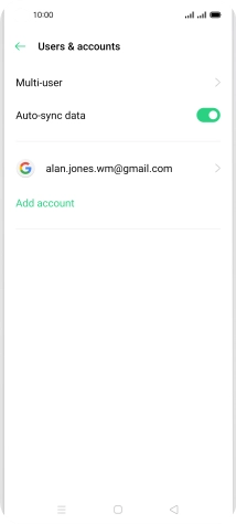 Press Add account.