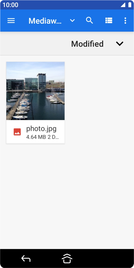 Press the required file. Press the required file.