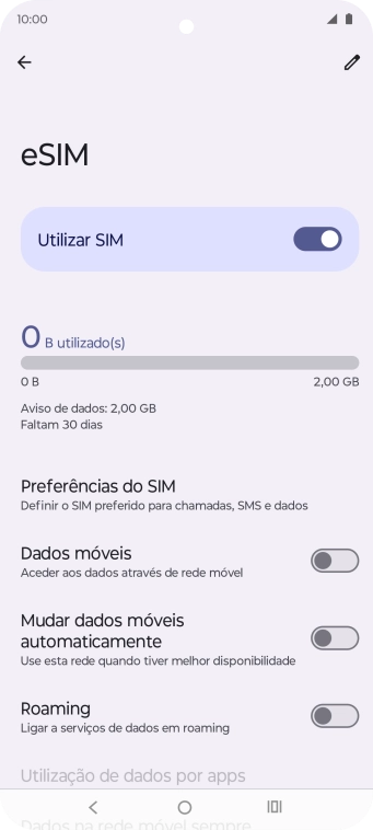 Prima a tecla de início para terminar e voltar ao ecrã inicial.