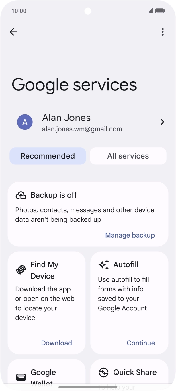 Press Find My Device.