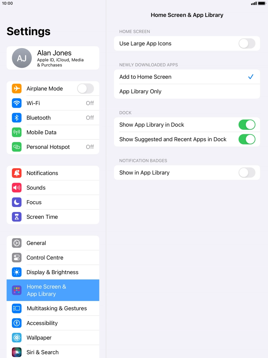 To add new downloaded apps to both the home screen and App Library, press Add to Home Screen.