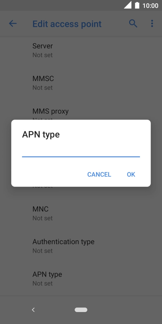Key in mms and press OK. Key in mms and press OK.