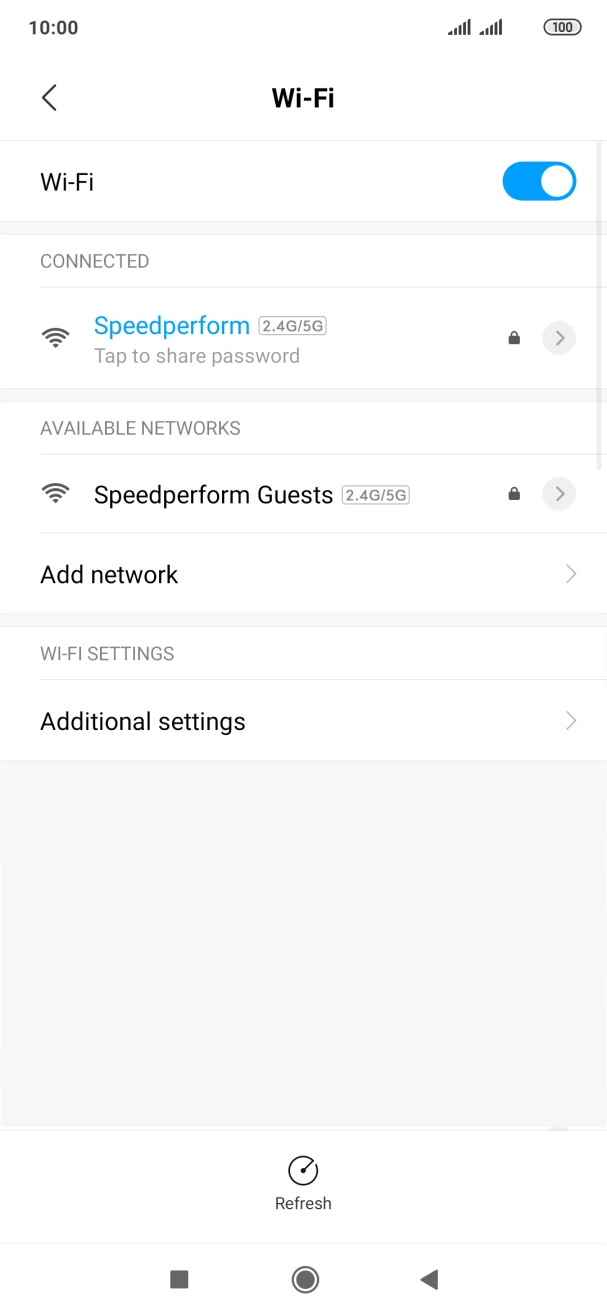 Press the Home key to return to the home screen.