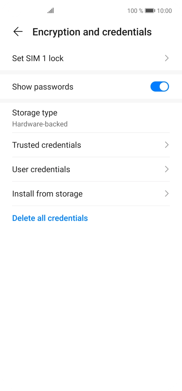 Press Set ‹SIM› lock.