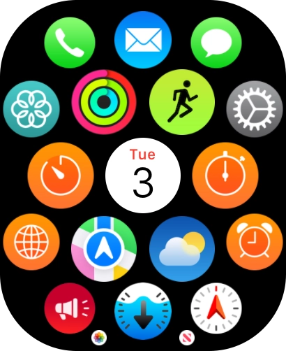 Press the Maps icon.