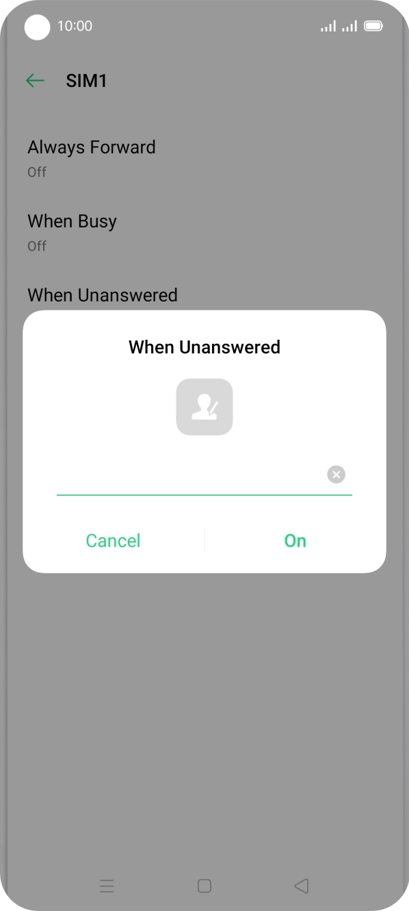 Key in 901 and press On.