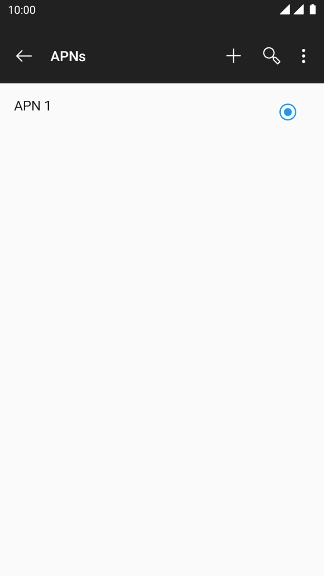 Press the add icon. Press the add icon.