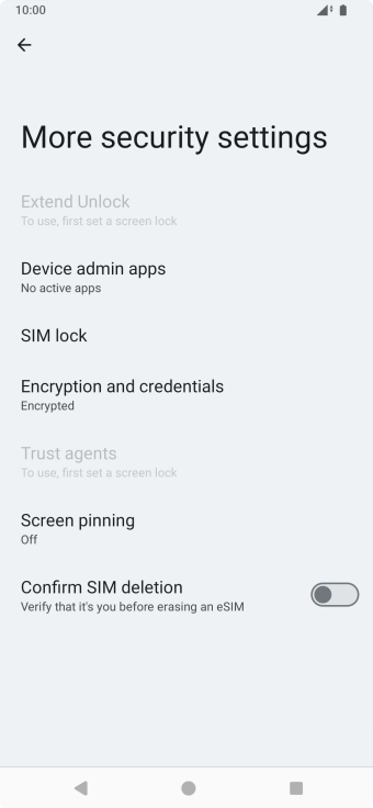 Press SIM lock.