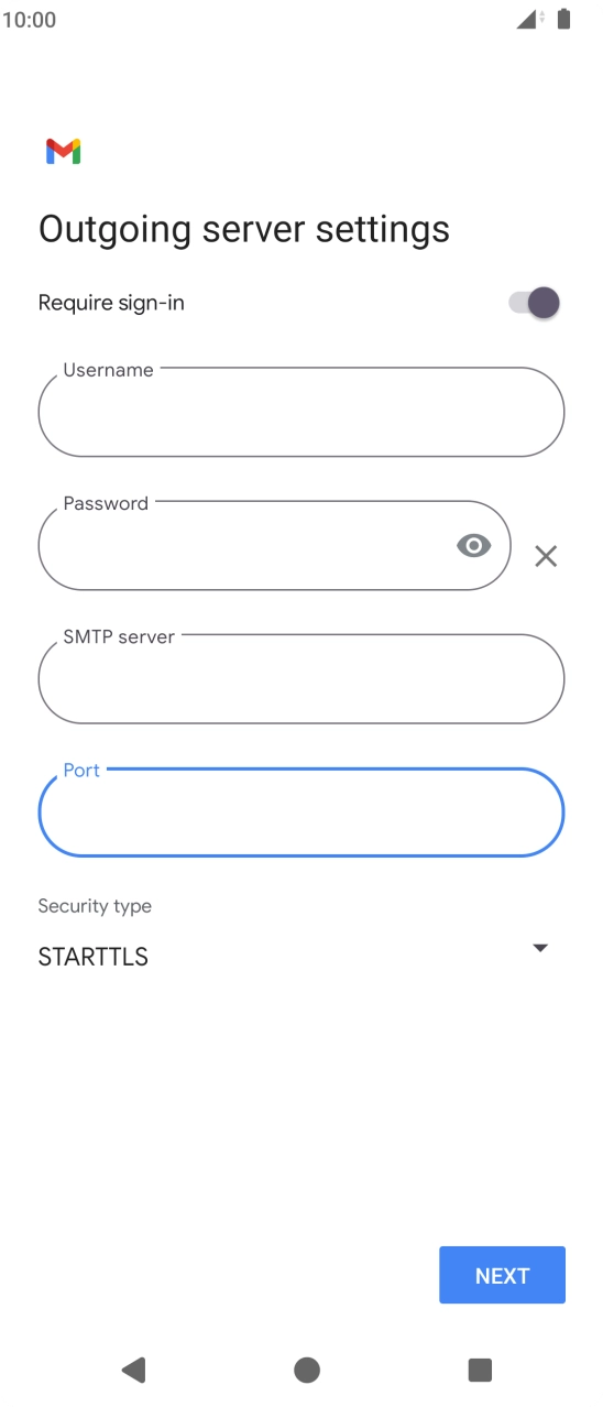 Press the drop down list below 'Security type'.