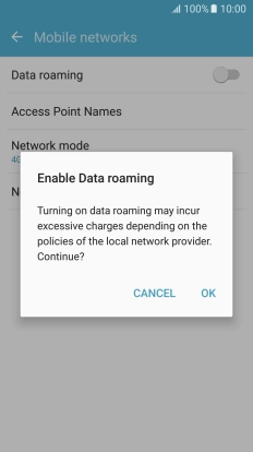 If you turn on the function, press OK.