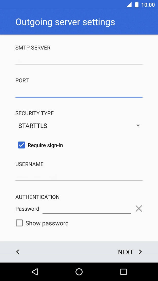 Press the drop down list below 'SECURITY TYPE'.