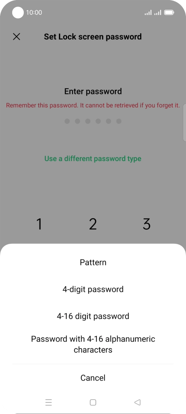 Press the required phone lock code and follow the instructions on the screen to create an additional phone lock code. Press the required phone lock code and follow the instructions on the screen to create an additional phone lock code.
