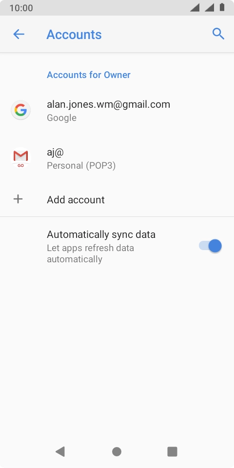 Press the Home key to return to the home screen. Press the Home key to return to the home screen.