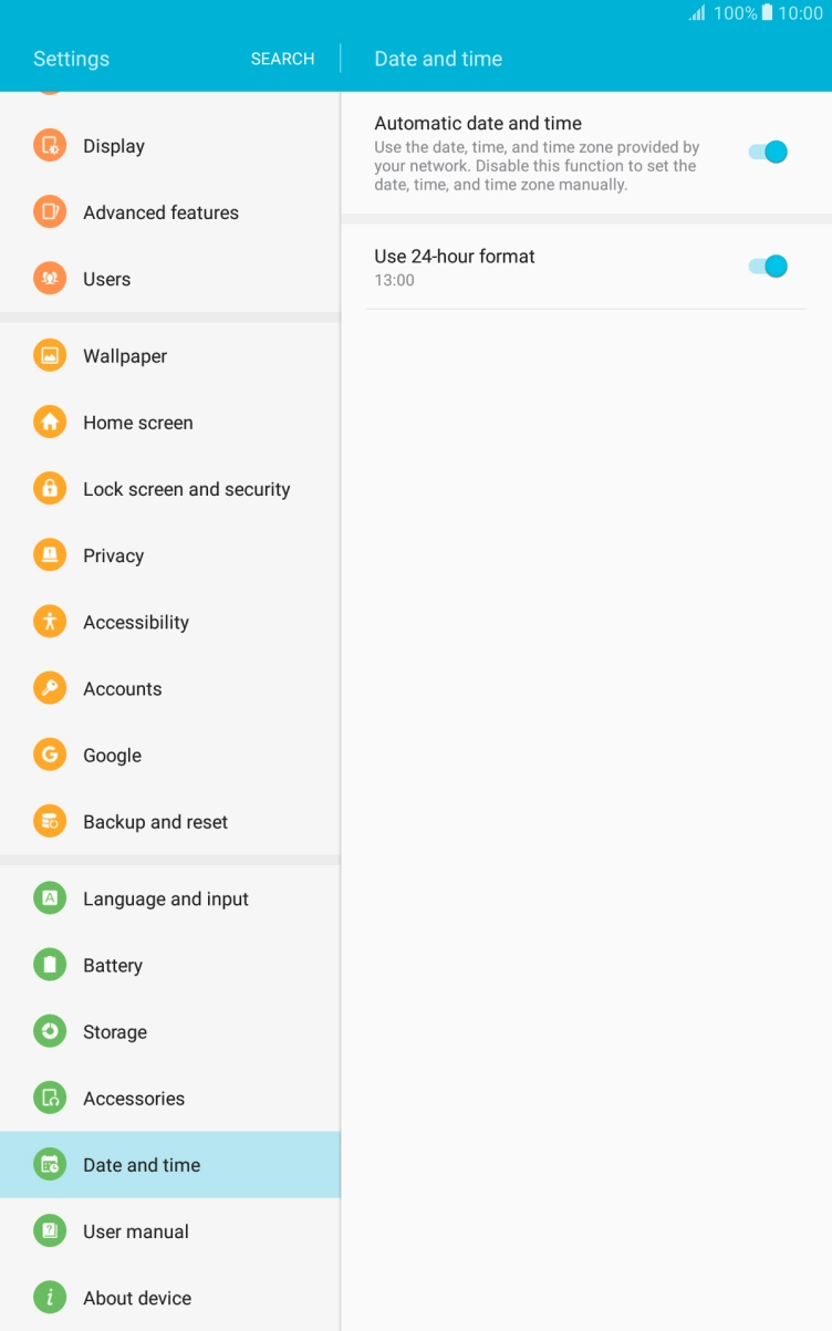 Press the Home key to return to the home screen.