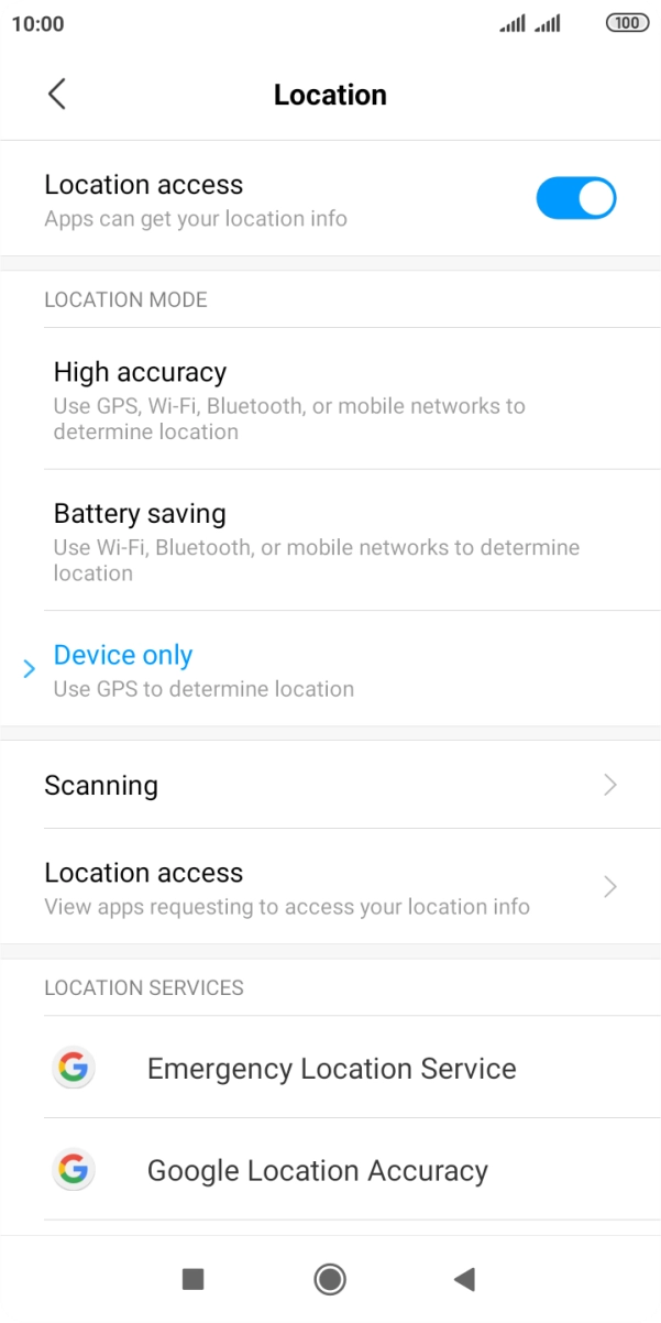 If you select High accuracy, your phone can find your exact position using the GPS satellites, the mobile network and nearby WiFi networks. Satellite-based GPS requires a clear view of the sky.