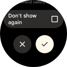 Press the confirm icon to turn on the function.