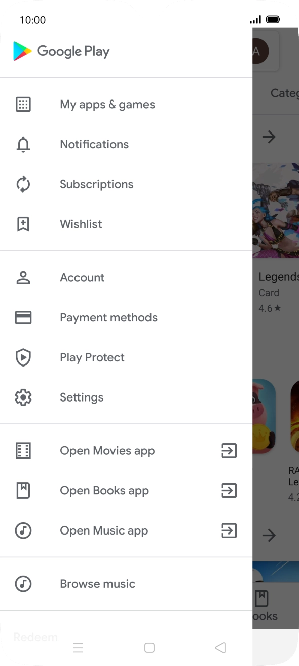 Press Settings. Press Settings.