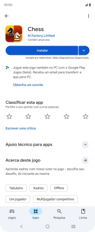Prima a tecla de início para terminar e voltar ao ecrã inicial.