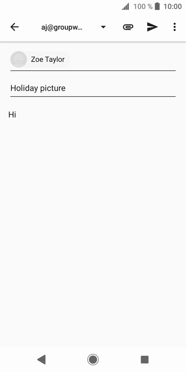 Press the attachment icon.