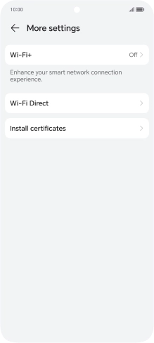 Press Wi-Fi+.