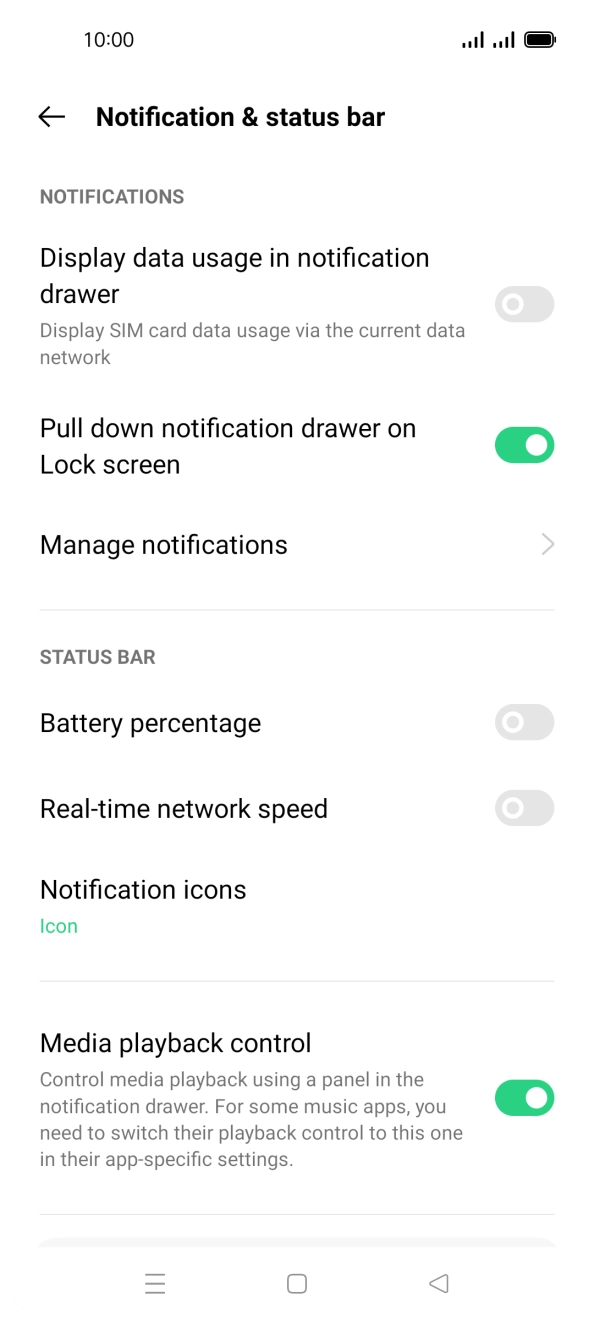 Press Manage notifications. Press Manage notifications.