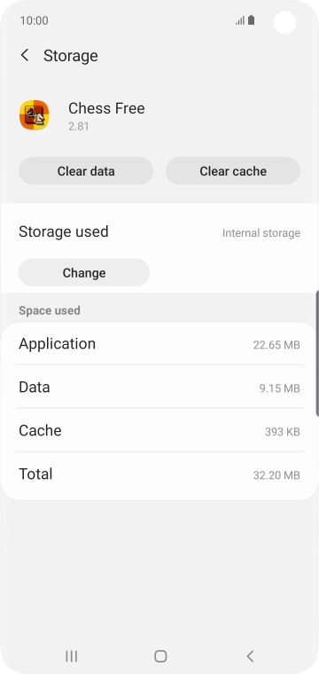 Press Clear cache.