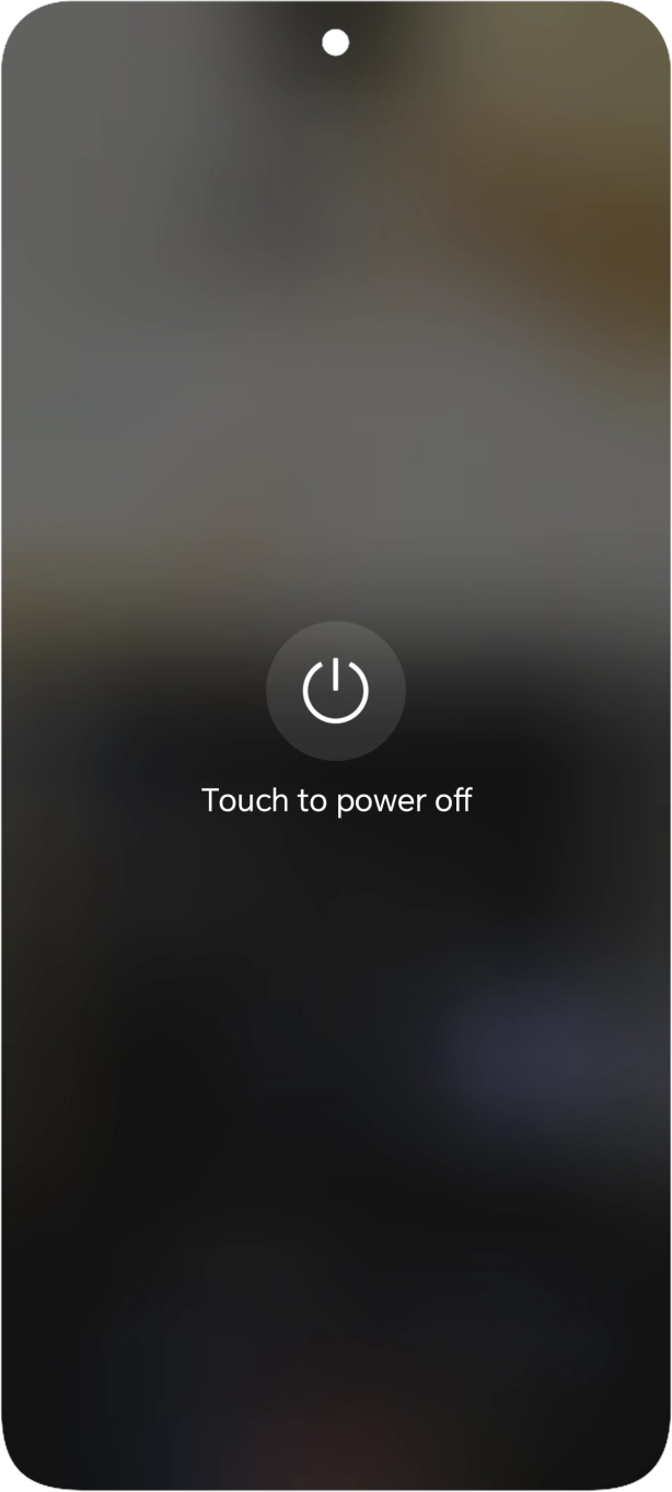 Press Touch to power off.